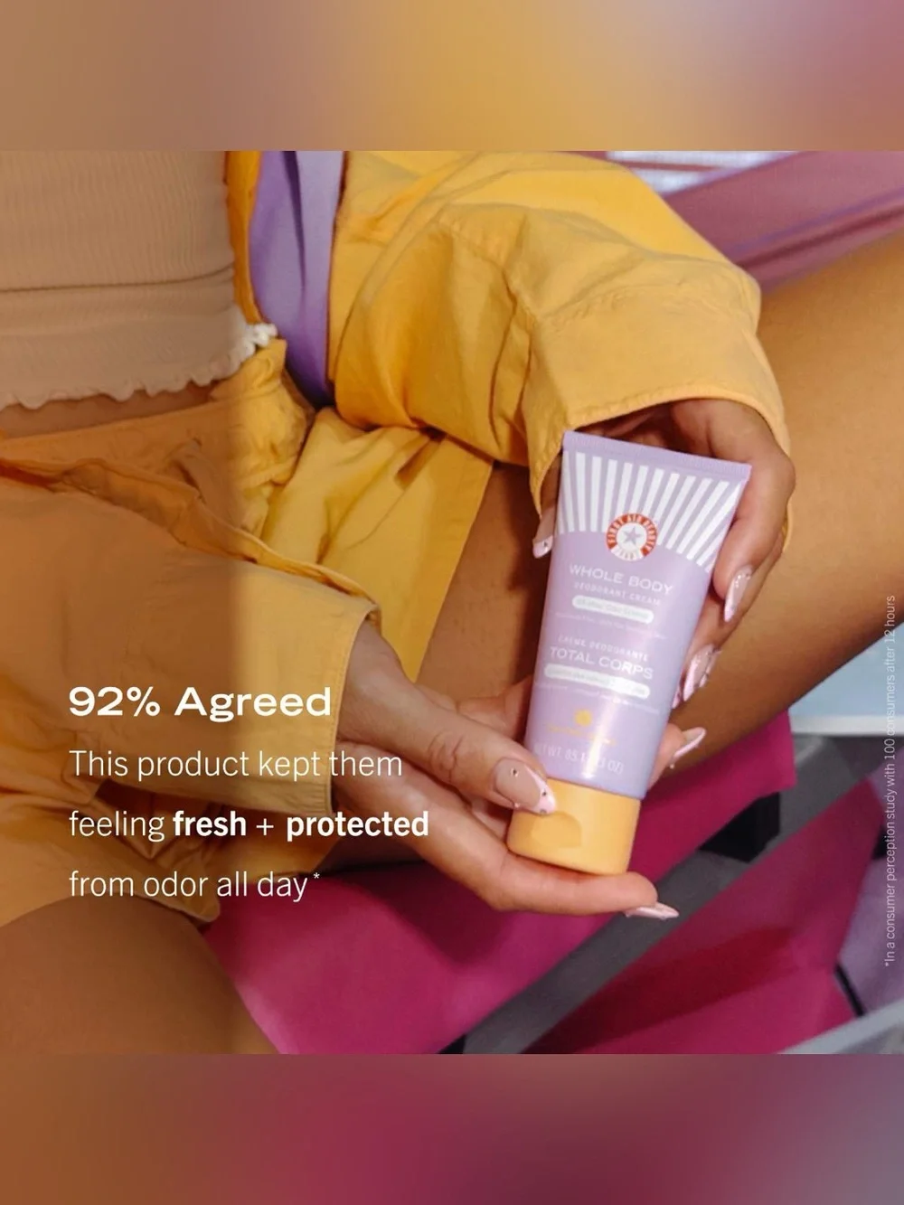 First Aid Beauty Whole Body Aluminum Free Deodorant Cream in Fresh Citrus